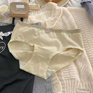 กางเกงชั้นในทรงสามเหลี่ยมผ้าฝ้ายแท้สำหรับผู้หญิง ทรงหวาน ระบายอากาศได้ดี กางเกงชั้นในผู้หญิง ทรงสามเหลี่ยม ผ้าฝ้ายแท้ สำหรับนักเรียน