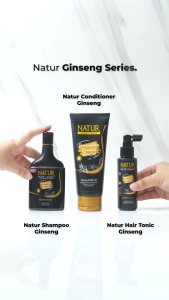 NATUR Conditioner Hair Care 160ml Gingseng/ Aloevera/ Argan Oil