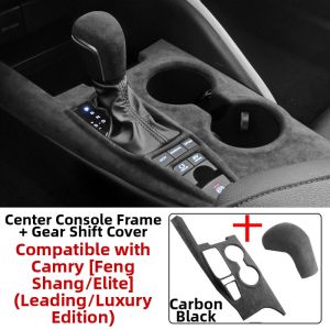 LAIERTU | Velour Interior Upgrade for Toyota Camry Armrest Storage Box Central Control Panel and Gear Shift