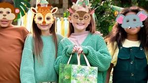 16 Pcs Animal Party Masks Set - Safari Animal Face Mask for Kids Jungle Safari Party Mask & Safari Animal Theme Mask
