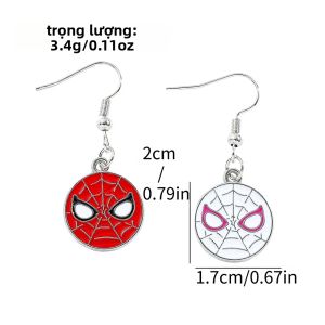 Takara Tomy | Bông Tai Men Hình Người Nhện Avengers Trang Sức Cosplay Thời Trang Quà Tặng Siêu Anh Hùng Hợp Xu Hướng Dành Cho Nữ Và Bé Gái Phụ Kiện Lấy Cảm Hứng Từ Phim Ảnh & Truyền Hình