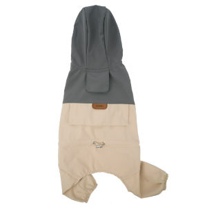 Waterproof Dog Raincoat with Feet Cover All-Inclusive Coat for Small to Medium Dogs Cute Four-Legged Teddy Shiba Inu Style