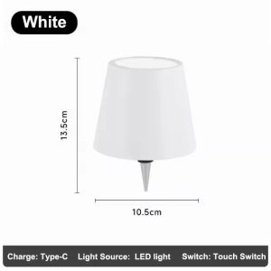 USB Rechargeable Wine Bottle LED Mood Lamp 2000mAh Touch Stepless Dimmer RGB 3 Color RGB White Cordless Pub Table Night Light