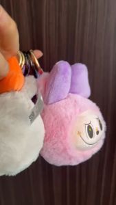 Gantungan Kunci Keychain Ganci Kepala Labubu The Monster Exciting Macaron