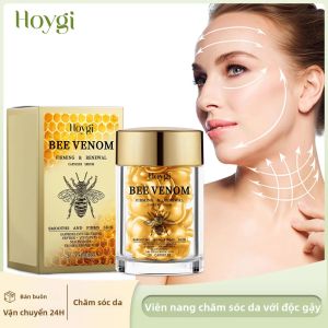 Tinh Chất Dưỡng Da Mặt Dạng Viên Nang Chiết Xuất Nọc Ong Làm Săn Chắc Nâng Cơ Cải Thiện Độ Đàn Hồi Da Chảy Xệ Kiểm Soát Dầu Dưỡng Ẩm Dành Cho Cả Nam Và Nữ