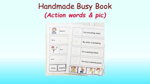 CL006 – Action Busy Book PDF Version/Quiet Book/Autism Education