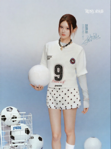 F426 | Cool Quick Dry Polka Dot Letter Printed Short Sleeve T Shirt