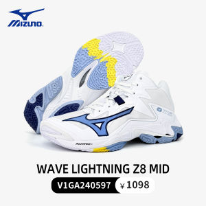 Mizuno Professional Volleyball Shoes Men Women mid Cut Sports Shoes WAVE LIGHTNING Z8 mid Shock Absorption Anti-slip Wear-resistant