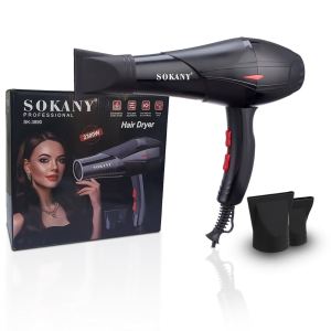SOKANY PROFESSIONAL HAIR DRYER Enhance the luster of hair multi gear adjustment cold and hot air switching strong wind professional hair dryer with centralized nozzle 2speed and cold air function 2300W high power and quick dry hair