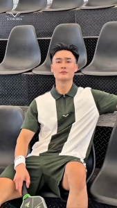 [NEW ARRIVAL] Áo Polo Nam Cổ Zip ETHERIA Phối Màu Hiện Đại Phong Cách Thể Thao Lịch Lãm - EABĐ1062601