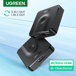 UGREEN HDMI Splitter Switch Bi-Direction 4K 60Hz HDMI Switcher 1x2/2x1 Adapter 2 in 1 out Converter for PS4/3