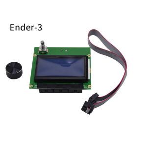 12864 LCD Screen HD Display For Ender 3/ CR10 Series 3D Printer Blue Control Panel Board With Cable For Ender 3 3D Printer Parts