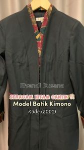 Blazer Wanita Baju Kerja Kantor Seragam PDH PNS Pemda Dinas Guru ASN Wanita Setelan Rok Span Celana Panjang Kode 5001 Warna Hitam
