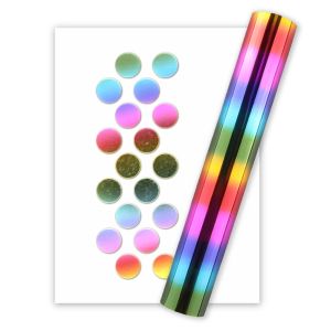 5Mx15CM 1 Roll  Heat Activated Foil Hot Stamping Foil Paper Foil Holographic Heat Foil Transfer Sheets for DIY Crafts