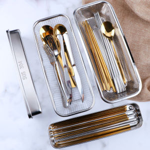 ตะกร้าตะเกียบสแตนเลส304ตะกร้าแบบดึงกล่องเก็บตะเกียบตะกร้าตะเกียบสแตนเลสความจุขนาดใหญ่ตู้ฆ่าเชื้อตะกร้าตะเกียบ