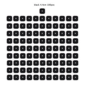 YINHANG | 4*4cm Reusable Electrode Pads White & Black for TENS Machine Muscle Massager Acupuncture Adhesive Patch Sticker Accessories