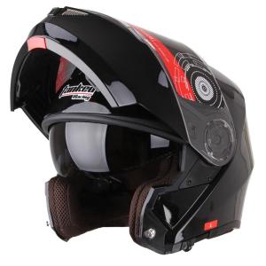 Double Lens Fog Resistant Flip Front Full Helmet