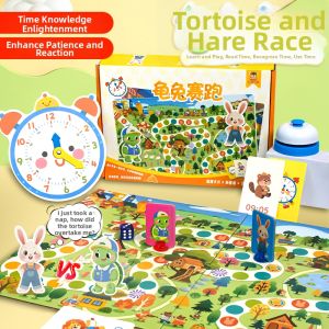 Turtle and Rabbit Race Educational Toy for Observational Ability and Reaction Speed