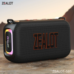 Loa Bluetooth Di Động Zealot-S85 50W 3D Màng Kép Chống Nước IPX6 Có Dây Đeo Loa Siêu Trầm Không Dây Âm Thanh Nổi Loa Dã Ngoại