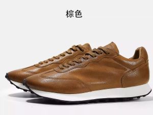 Bodi Kuqi Autumn Retro Mens Shoes Thick Sole Cortez British Fancy Genuine Leather Easiest for Match Sports Casual Shoes Men