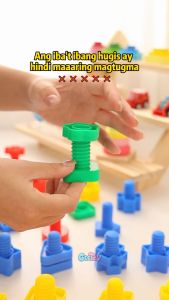 10Set 20Pcs Building Blocks & Nuts & Bolts Sensory Educational Toys for Kids