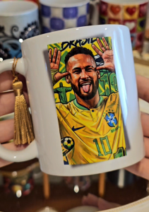 Brazil Neymar Jr. Sublimation Coffee Ceramic Mug World Cup 2026 for gift/celebration/birthday/anniversary