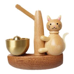 Entertainment Wooden Cat Bell With Door Attachment