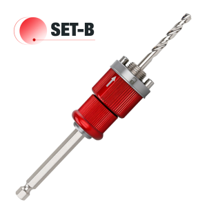 Woodworking Hole Opener Self-locking Quick-Release Connecting Rod Hexagonal Shank Hole Saw for Wood Plasterboard and Plastic