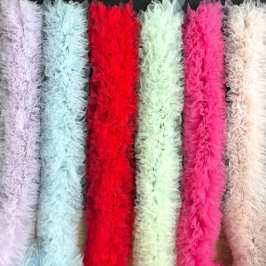 1Yard Pink White Blue Baby Puff Skirt Fabric: A Comprehensive Guide