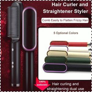 Electric Curling Iron Playful and Cute Temperature Control Electric Hair Comb Hair Shaping Quick 电动卷发器