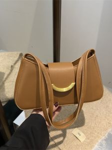 Fashionable Versatile Womens Shoulder Bag Underarm Square Bag Stylish Quality New 2025 Underarm Bag Soft PU Leather Solid Color