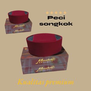 peci songkok merah marun.anak dan dewasa.kualitas premium.beludrunya tebal.dan lembut