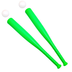Plastic Baseball Set 2PCS Colorful Baseball Bat with Ball Outdoor Fun Baseball Training Backyard Sport Games Gift Boys Girls ZYF