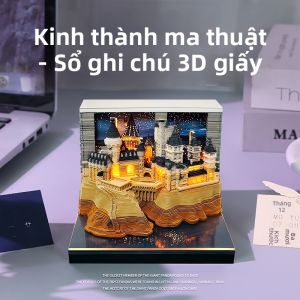 Lịch Bàn Ghi Chú 3D Khắc Giấy