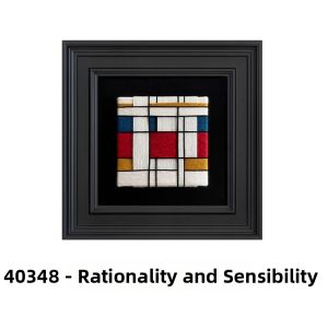 YASISHA | Geometric Abstract Bauhaus Art Wall Painting