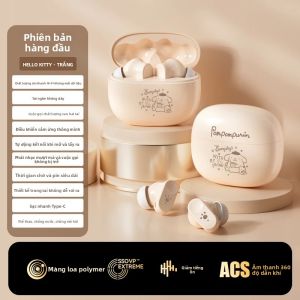 Tai Nghe Không Dây Bluetooth 5.0 EQ1 2025 Âm Thanh HiFi Độ Trễ Thấp Khử Tiếng Ồn TWS Kiểu Đeo Trong Tai Thời Lượng Pin Dài