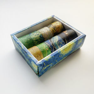 Stickers Punk | Starry Night Gold-embossed Washi Tape Handmade Scrapbooking Tape