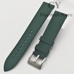 NH35 Silver 38mm Stainless Steel Watch Case Green Rubber Strap Sapphire Glass Case fit NH34 NH35 NH36 ETA2824 PT5000 Movement