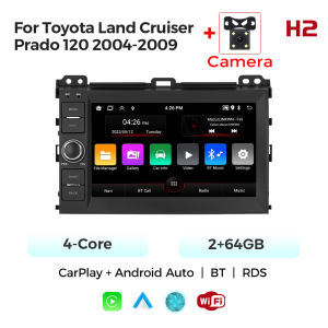 MEKEDE 7inch Android Car Radio For Toyota Land Cruiser Prado 120 2004-2009 Carplay Multimedia Player FM RDS GPS Car Navigation
