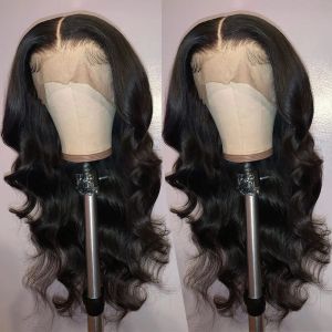 Body Wave 13*4 Lace Front Synthetic WigsLong Glueless Lace Front Wig with Pre Plucked Natrural Hairline and Baby Hair