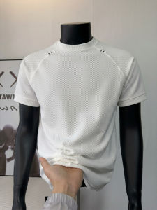 American Texture Waffle T-shirt Mens Short Sleeve