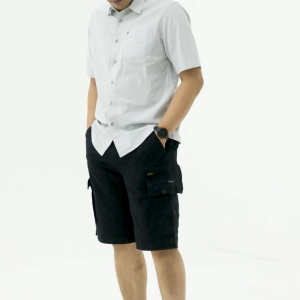 M.Gee Kemeja Casual Lengan Pendek Pria Original ALTO C145 Light Grey