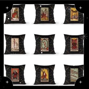 หมอนอิง ลายสวยคลาสสิค หมอนอิงโซฟา หมอน ลายไพ่ยิปซี หมอนเสริมดวง หมอน หมอนหนุน หมอนโรงเเรม นุ่ม สินค้าคุณภาพดี มีโรงงานผลิตเอง