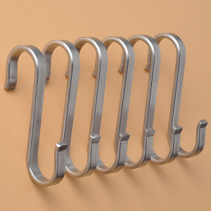 Heavy Duty 304 Stainless Steel S-Hook for Kitchen 7 Hooks