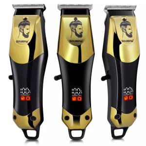 Máy Cắt Tóc Điện Chuyên Nghiệp Solimpia Dành Cho Nam Giới Lưỡi Dao Bằng Thép Không Gỉ Máy Tỉa Tóc Tạo Kiểu Pompadour Tỉa Râu Và Ria Mép.