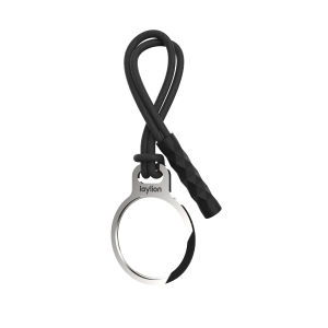 Laylion Pet Collar Airtag Stainless Steel Aluminum Alloy Circle Snap Ring Keychain Non-Protective Cover