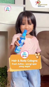 My Baby Kids 2in1 Hair and Body Cologne 100ml - My Bayi Hair and Body Cologne