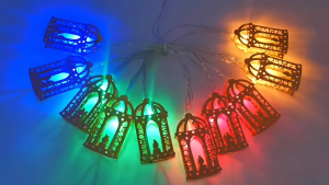 Ramadan Decoration Light USB String 6M 40LED Wrought Iron Moon Star for Home and Party
