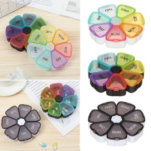 PICKIT Weekly Travel Organizer Pill Dispenser Container  Organiser Tablet Holder Pill Box Pill Case