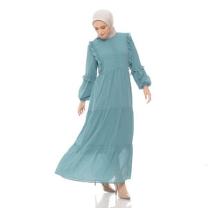 Dzellia (Fathima) in Mint - gamis 2024 mewah/ Gamis terbaru 2024/baju gamis/gamis model terbaru
